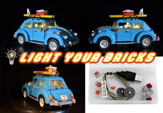 LED Light Kit für Lego Volkswagen Käfer 10252 Beetle