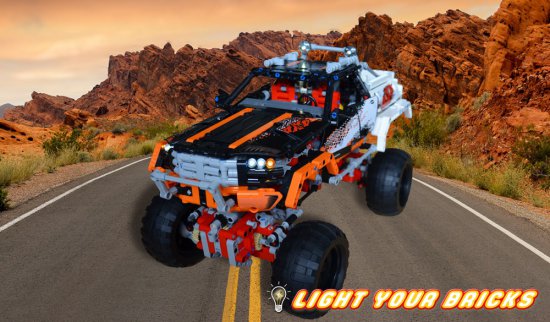 LED Light Kit für Lego 4x4 Offroader 9398